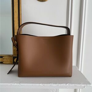 Leather Bag, hand held or crossbody